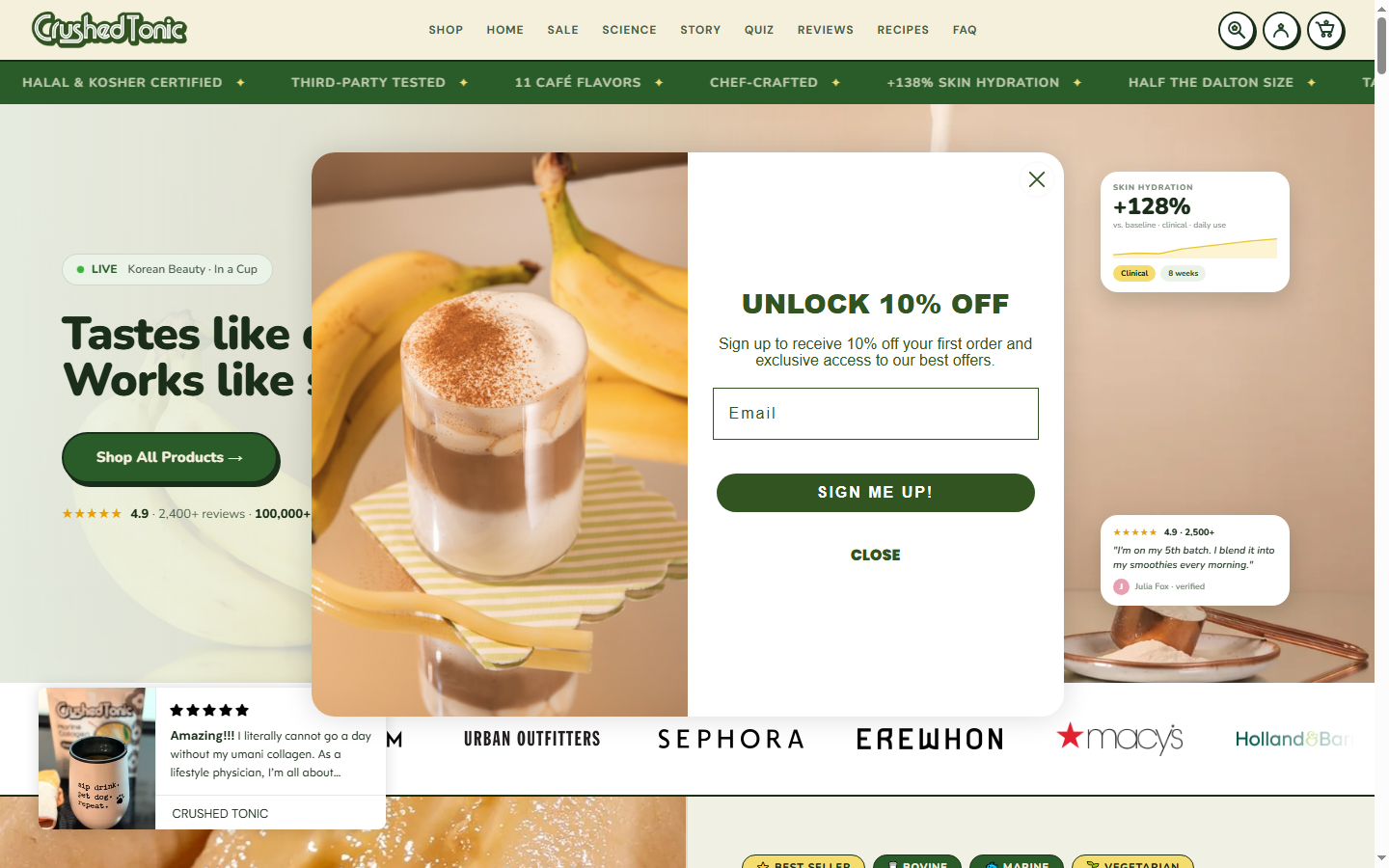Crushed Tonic - Shopify Developer Liquid Store