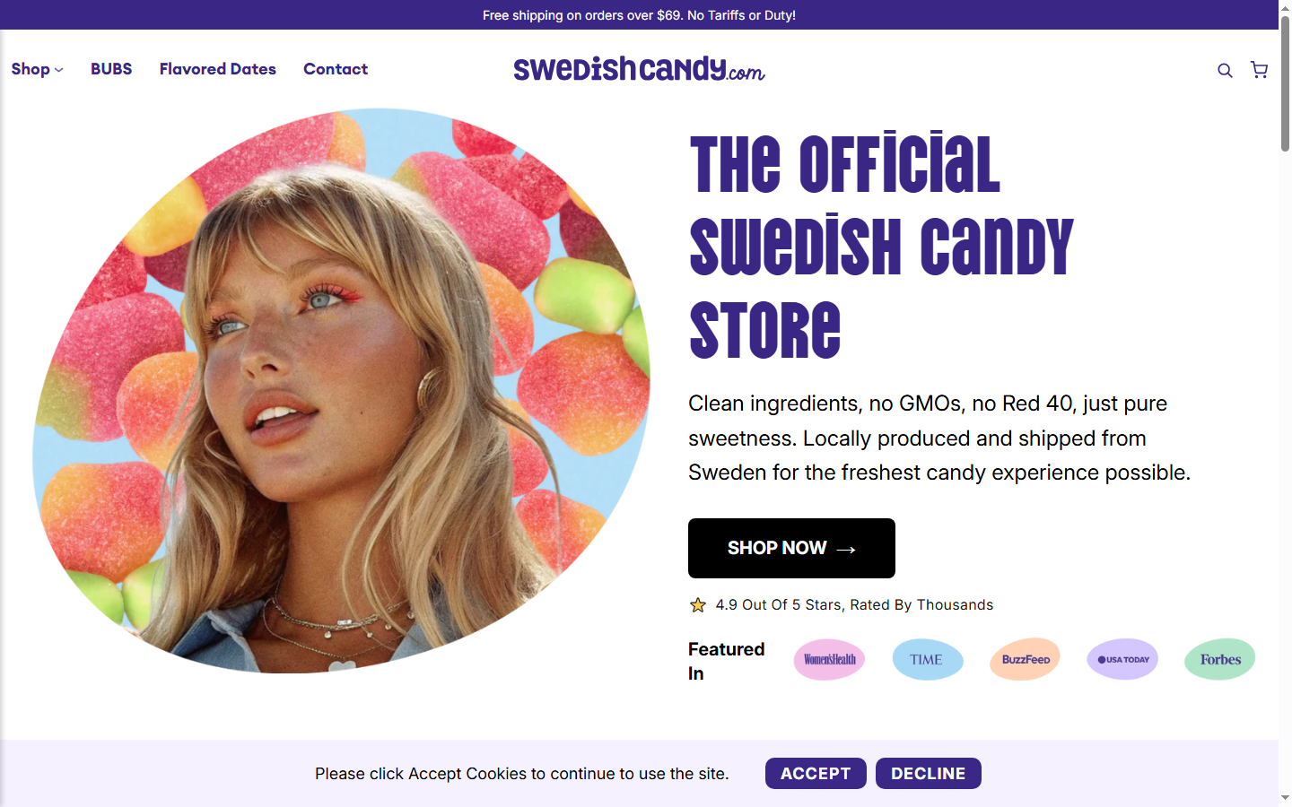 Swedish Candy - High Converting Shopify Developer Store